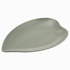 Блюдо сервировочное In The Forest Leaf, 26х38 см, серо-зеленое, Mason Cash