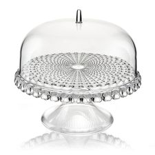Блюдо для торта с крышкой Tiffany, 30 см, прозрачное, Guzzini
