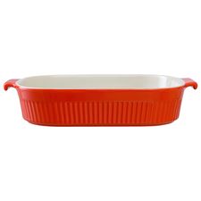 Блюдо для запекания Soft Ripples, 29,2х18,2 см, красное, Liberty Jones