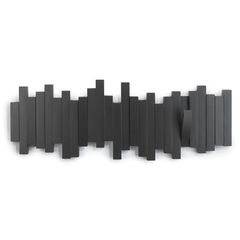 Вешалка настенная Sticks, 49,3 см, черная, 5 крючков, UMBRA