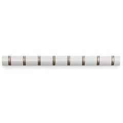 Вешалка настенная Flip, 84,5 см, белая, 8 крючков, UMBRA