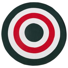 Ковер из хлопка Target темно-зеленого цвета из коллекции Ethnic, 150 см, Tkano