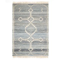 Ковер из шерсти и денима Jammu из коллекции Ethnic, 120х180см, Tkano