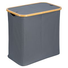 Корзина для белья с двумя отделениями Neat Twin, 53,5х33х53 см, серая, Smart Solutions