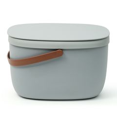 Контейнер для пищевых отходов Foody, 7 л, серый, QUALY