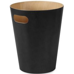 Корзина для мусора Woodrow, 7,5 л, черная, UMBRA