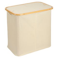Корзина для белья с двумя отделениями Neat Twin, 53,5х33х53 см, молочная, Smart Solutions