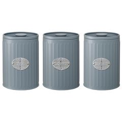 Набор банок для хранения Zinco, 1,2 л, серые, 3 шт., Smart Solutions