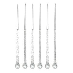 Набор ёлочных украшений Icy sparkles из коллекции New Year Essential, 6 шт., Tkano