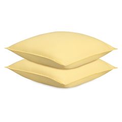 Набор наволочек из стираного перкаля светло-желтого цвета из коллекции Essential, 70х70 см, Tkano