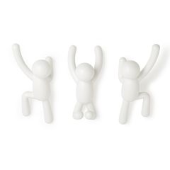 Набор крючков Buddy, белый, 3 шт., UMBRA