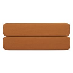 Простыня на резинке из сатина из коллекции Meditation, caramel, 180х200х30 см, Tkano