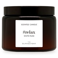 Свеча ароматическая The Olphactory, Relax, White Musk, 60 ч, Ambientair