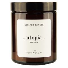 Свеча ароматическая The Olphactory, Utopia, Leather, 30 ч, Ambientair