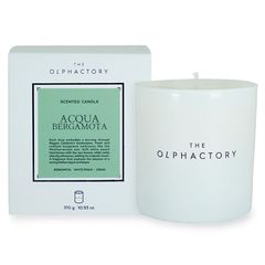 Свеча ароматическая The Olphactory, White Insignia, Acqua Bergamota, 60 ч, Ambientair