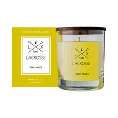Свеча ароматическая Lacrosse, Dark Amber, 40 ч, Ambientair