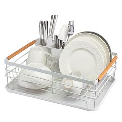 Сушилка для посуды Granli, 43x30,5x14 см, белая, Smart Solutions