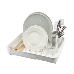 Сушилка для посуды Jarl, 41,2x11,5x36,5 см, белая, Smart Solutions