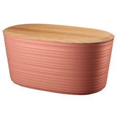 Хлебница с бамбуковой крышкой Tierra, 10 л, терракотовая, Guzzini