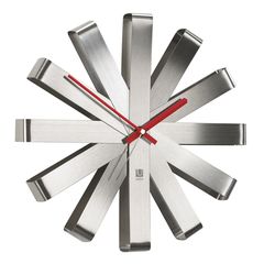 Часы настенные Ribbon, 31 см, сталь, UMBRA