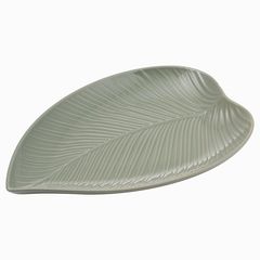 Блюдо сервировочное In The Forest Leaf, 26х38 см, серо-зеленое, Mason Cash