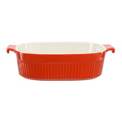 Блюдо для запекания Soft Ripples, 26,2х22,6 см, красное, Liberty Jones