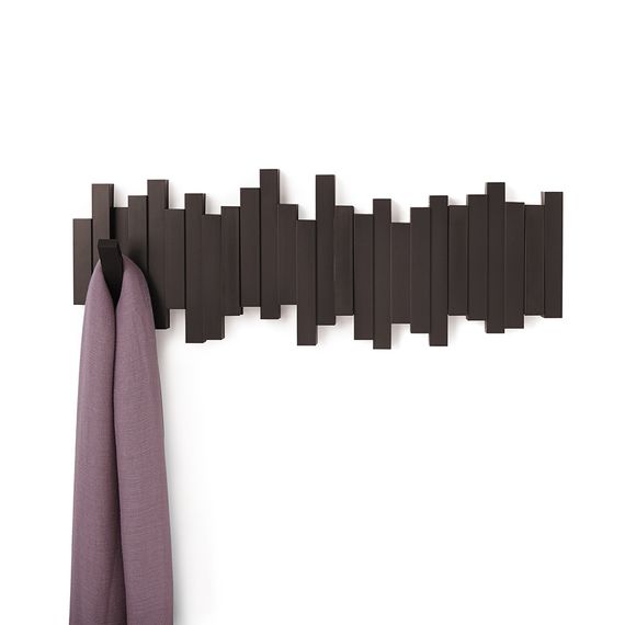 Вешалка настенная Sticks, 49,3 см, эспрессо, 5 крючков, UMBRA, изображение 7