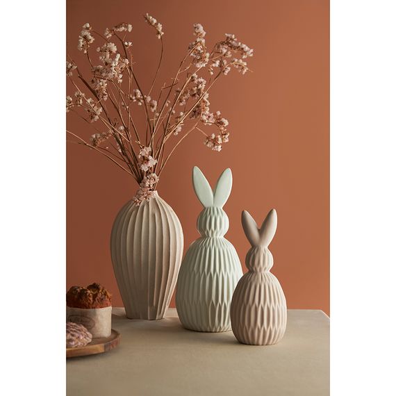 Декор из фарфора бежевого цвета Trendy Bunny из коллекции Essential, 9,2х9,2x22,6 см, Tkano, изображение 7