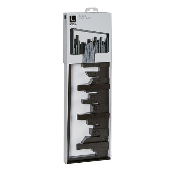 Вешалка настенная Skyline, 50 см, черная, 5 крючков, UMBRA, изображение 2