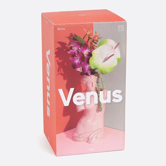 Ваза для цветов Venus, 31 см, розовая, DOIY, изображение 7