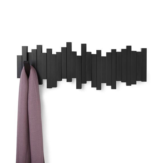 Вешалка настенная Sticks, 49,3 см, черная, 5 крючков, UMBRA, изображение 6