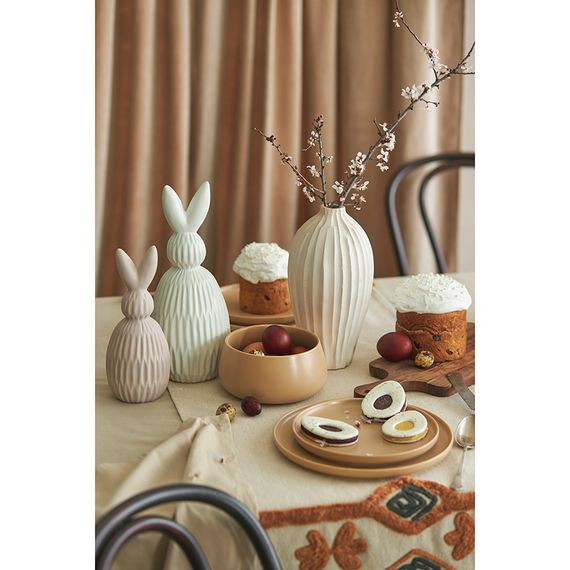 Декор из фарфора бежевого цвета Trendy Bunny из коллекции Essential, 9,2х9,2x22,6 см, Tkano, изображение 12