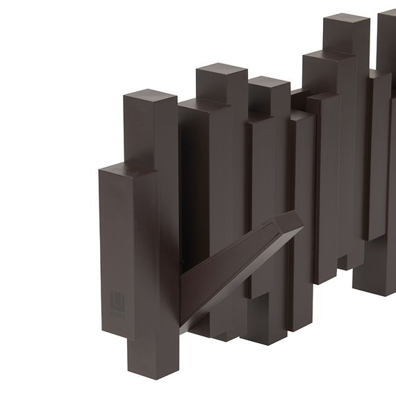 Вешалка настенная Sticks, 49,3 см, эспрессо, 5 крючков, UMBRA, изображение 11