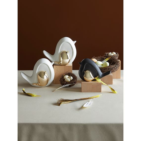 Декор из фарфора Black Birdie из коллекции Essential, 14,5х6x10 см, Tkano, изображение 2