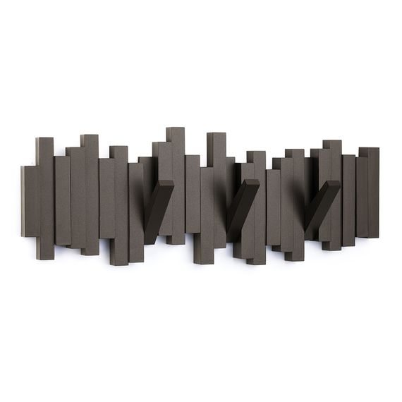 Вешалка настенная Sticks, 49,3 см, эспрессо, 5 крючков, UMBRA, изображение 8