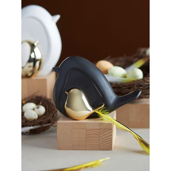 Декор из фарфора Black Birdie из коллекции Essential, 14,5х6x10 см, Tkano, изображение 6