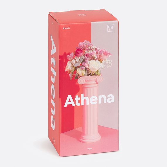 Ваза для цветов Athena, 25 см, розовая, DOIY, изображение 4