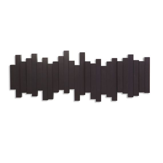 Вешалка настенная Sticks, 49,3 см, эспрессо, 5 крючков, UMBRA
