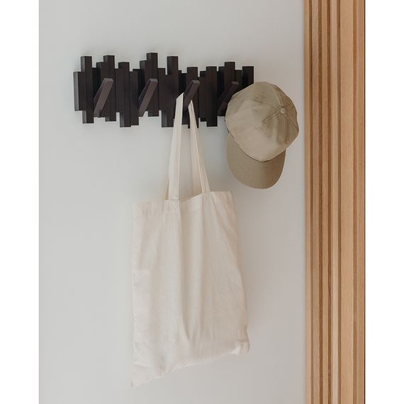Вешалка настенная Sticks, 49,3 см, эспрессо, 5 крючков, UMBRA, изображение 4