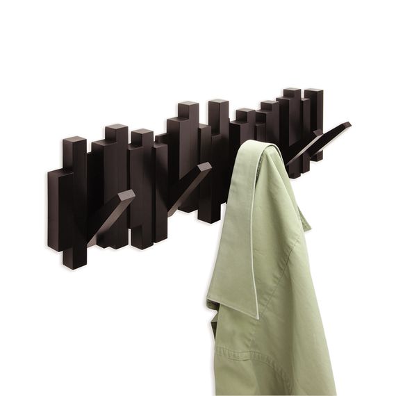 Вешалка настенная Sticks, 49,3 см, эспрессо, 5 крючков, UMBRA, изображение 6