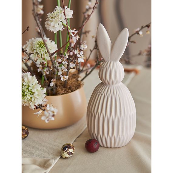Декор из фарфора бежевого цвета Trendy Bunny из коллекции Essential, 9,2х9,2x22,6 см, Tkano, изображение 14