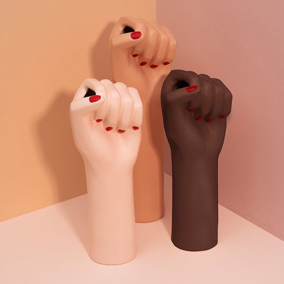 Ваза для цветов Girl Power, Black, 27,1 см, DOIY, изображение 2