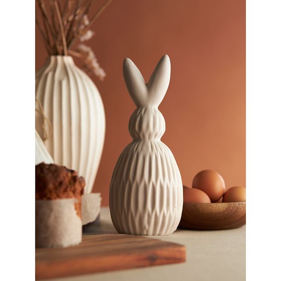 Декор из фарфора бежевого цвета Trendy Bunny из коллекции Essential, 9,2х9,2x22,6 см, Tkano, изображение 9
