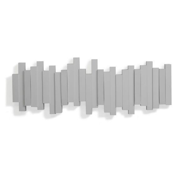 Вешалка настенная Sticks, 49,3 см, серая, 5 крючков, UMBRA, изображение 5