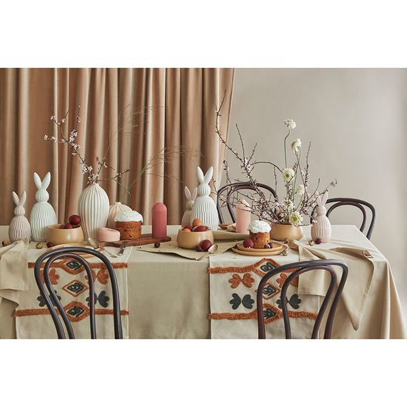 Декор из фарфора бежевого цвета Trendy Bunny из коллекции Essential, 9,2х9,2x22,6 см, Tkano, изображение 10