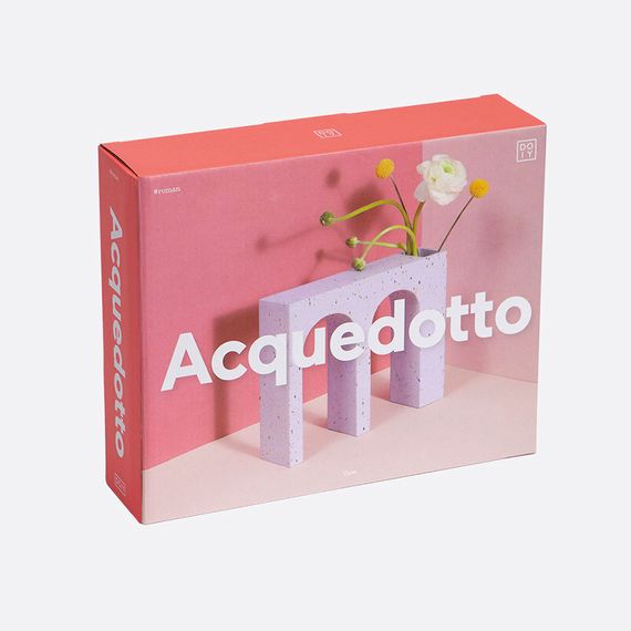 Ваза для цветов двойная Acquedotto, 22 см, лиловая, DOIY, изображение 7