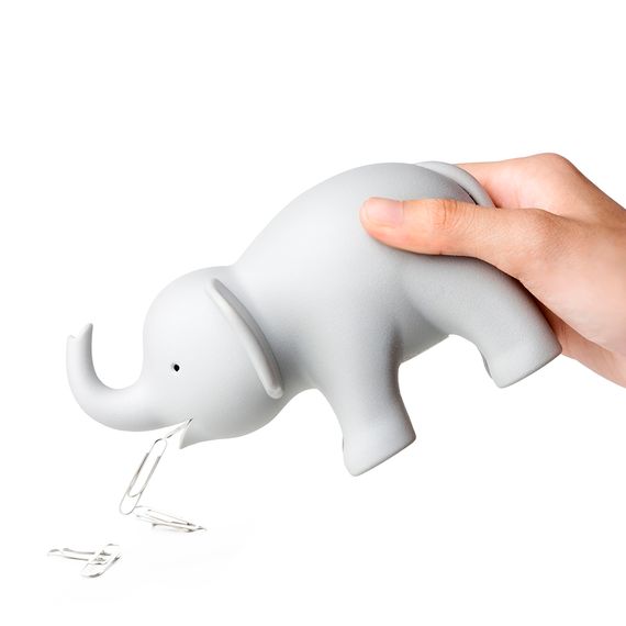 Диспенсер для скотча Elephant, серый, QUALY, изображение 4