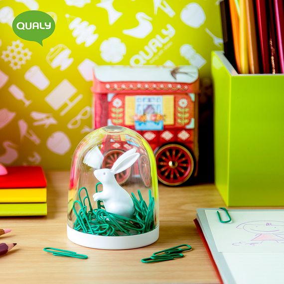 Держатель для скрепок Bunny in the field, QUALY, изображение 2