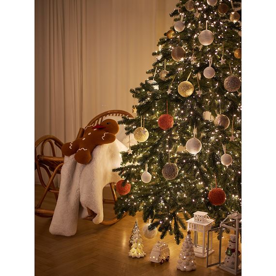 Декор новогодний с подсветкой Classy Snowman из коллекции New Year Essential, 20 см, Tkano, изображение 5