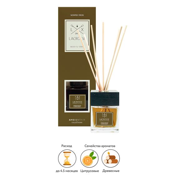 Диффузор ароматический Lacrosse, Sandalwood&Bergamot, 200 мл, Ambientair, изображение 3